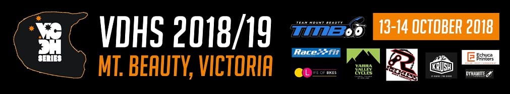 VIC Downhill Series Banner inc Sponsors small