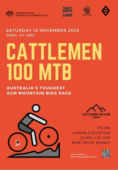Cattlemen 100 MTB event poster